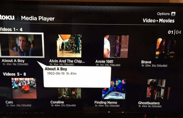 media server roku