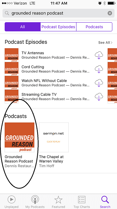 Select Grounded Reason Podcast