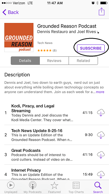 subscribe to podcast