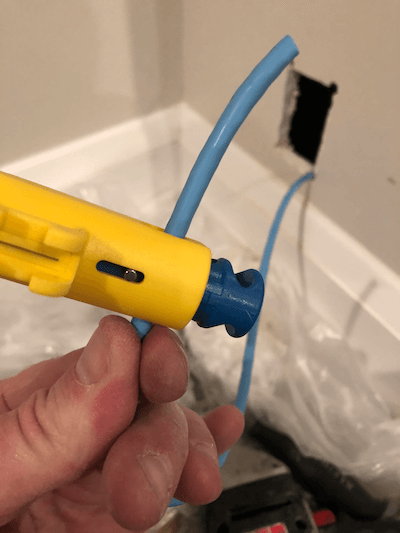 stripping ethernet cable