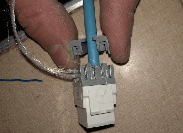 connect ethernet cable to jack