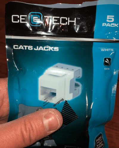 cat 6 ethernet wall jack