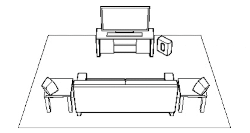 speaker placement drawing