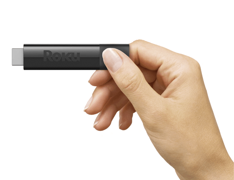 roku streaming stick in hand