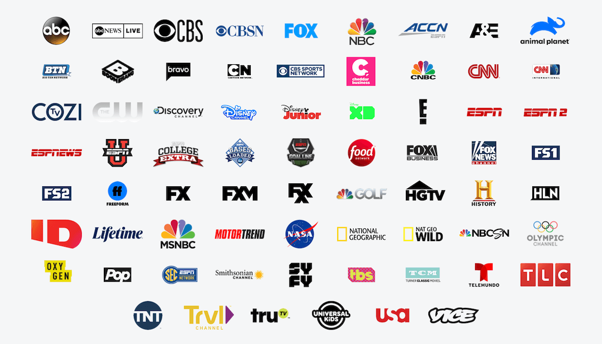 Hulu Channel List Printable