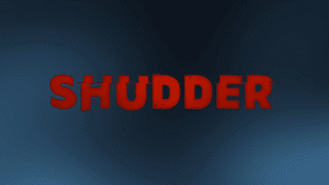 shudder logo on smokey background