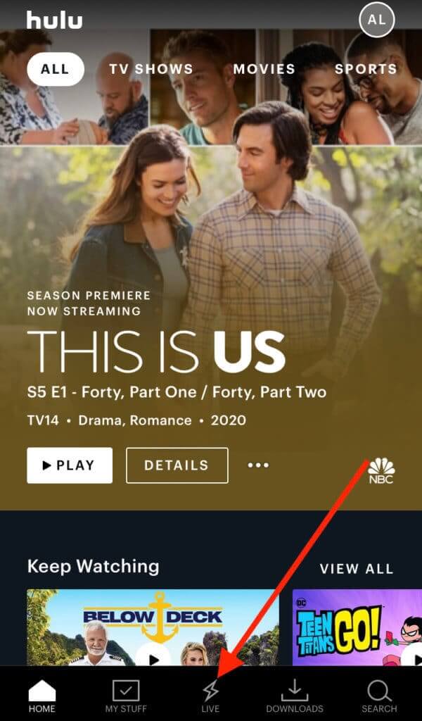 hulu live tv on mobile