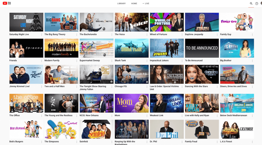 youtube tv shows on-demand