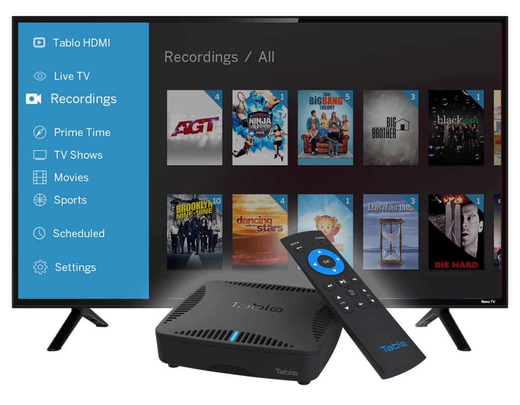 tv connected tablo dvr