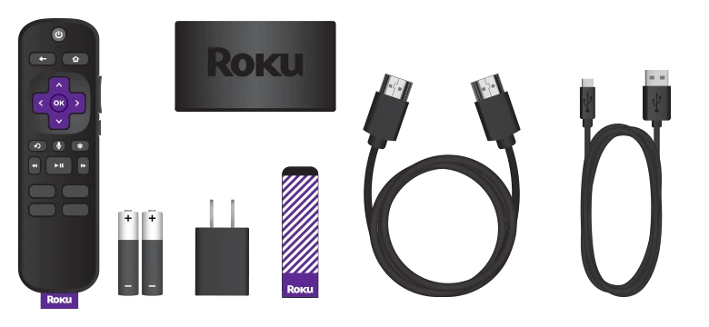 roku express 4k+ in box