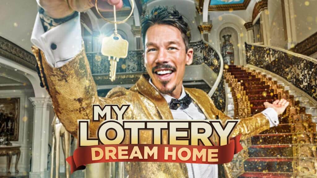 Lottery Dream Home host holding golden key
