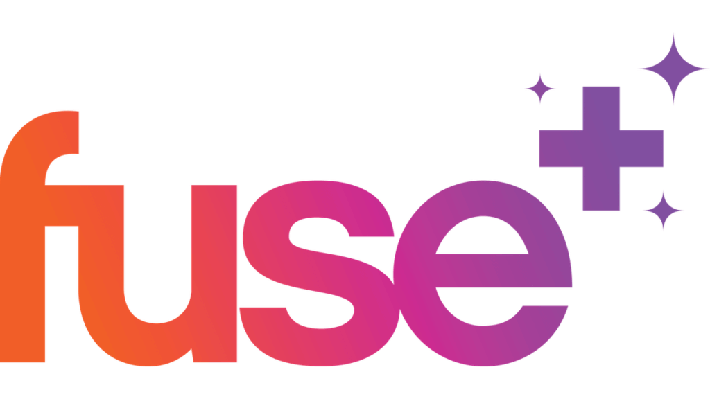 Logo for Fuse+ streaming service.