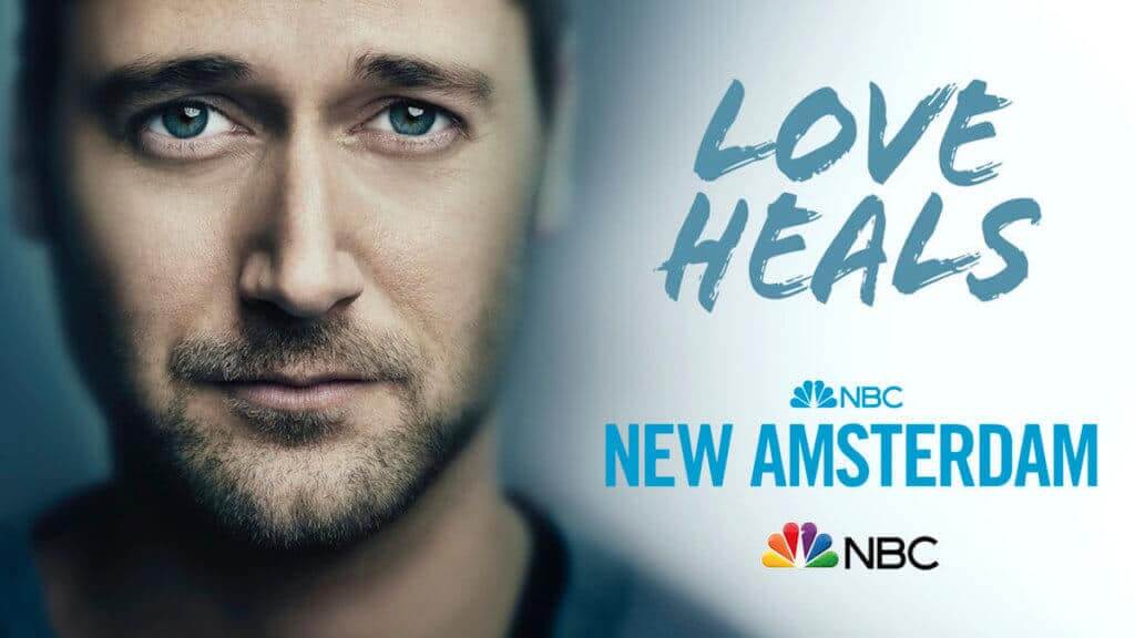 photo of actor from New Amsterdam series looking at camera