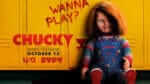 Chucky show logo with creepy doll