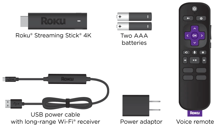 what is in roku stick 4K
