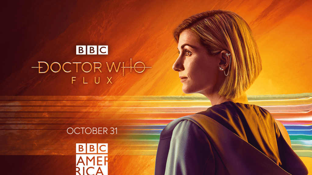 Logo of Doctor Who with actor in profile