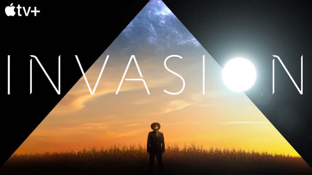 logo for Invasion with man looking up to the sky