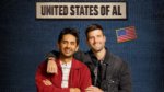 two men face the camera with show logo united states of al