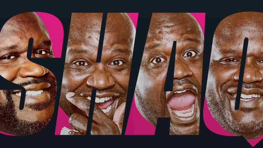 The letters of SHAQ's name each with a different Shaq face