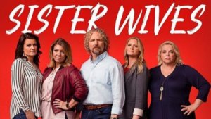 A man and four women under the title sister wives