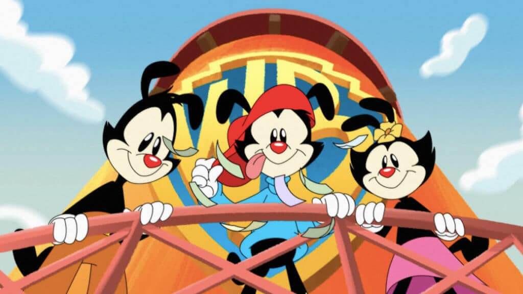 Animated image of Yakko, Wakko, and Dot Warner