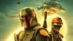 Artistic rendering of two Star Wars warriors in armor