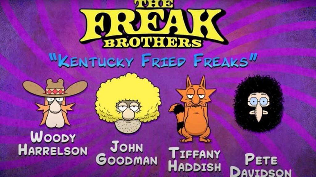 animated title card for freak brothers