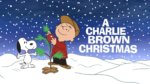 Snoopy and Charlie brown with the christmas tree