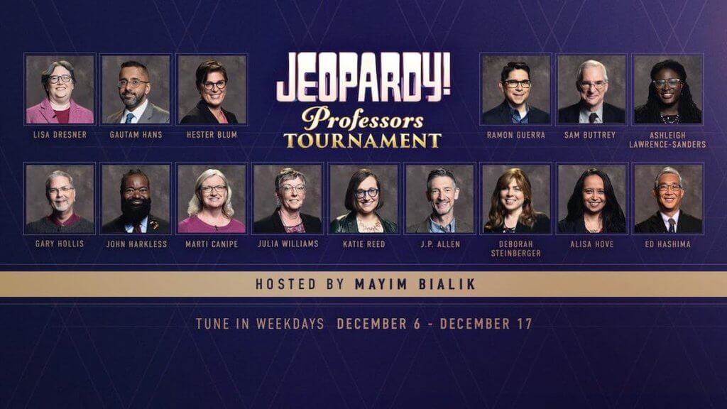 faces of competitors in jeopardy professors tournament
