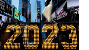 times square 2023 sign