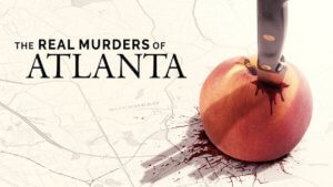 A map with a peach stabbed through and bleeding on Atlanta