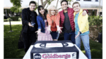 cast of goldbergs showing off their 200th episode