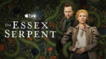 A victorian couple intertwined with a serpent rising up from an art nouveau background