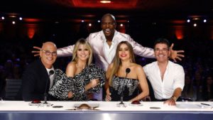 Four judges and host of America's Got Talent