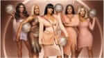 A group of posh women holding bedazzled basketballs