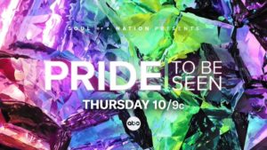 a crystalized rainbow under the title PRIDE: To Be Seen
