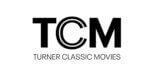 Black and white TCM movie channel logo