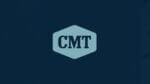 CMT logo in light blue on dark blue background