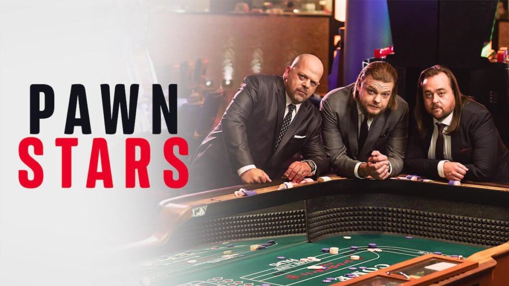 Three men at a gambling table in Vegas