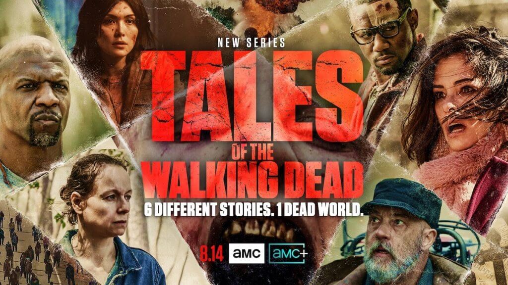 A montage of faces of zombie survivors