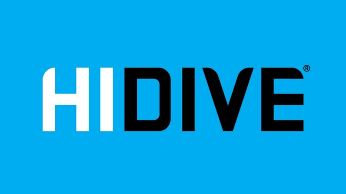 logo for HIDIVE on a blue background