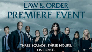 Law & Order premiere event crossover poster