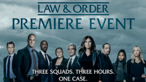 Law & Order premiere event crossover poster