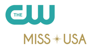 Logos for The CW and the Miss USA Pageant