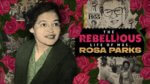 A collage of images around a photo of Rosa Parks