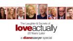 A group of actors from Love Actually as they look now, and Diane Sawyer