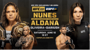 ufc 289 Nunes vs Aldana