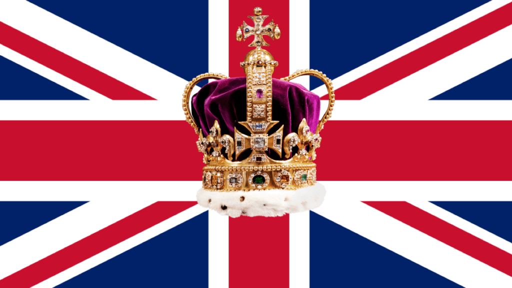 british crown over union jack