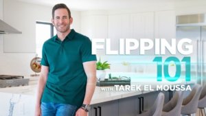 Home flipper Tarek El Moussa in a bright new kitchen