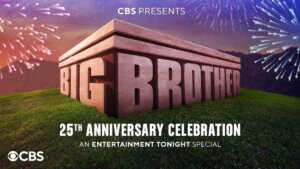 Big Brother show logo surrounded by fireworks.